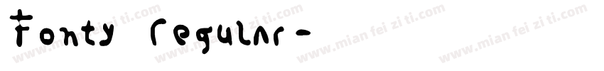 Fonty Regular字体转换
